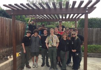Eagle Scout Builds Pergola For Olive Crest